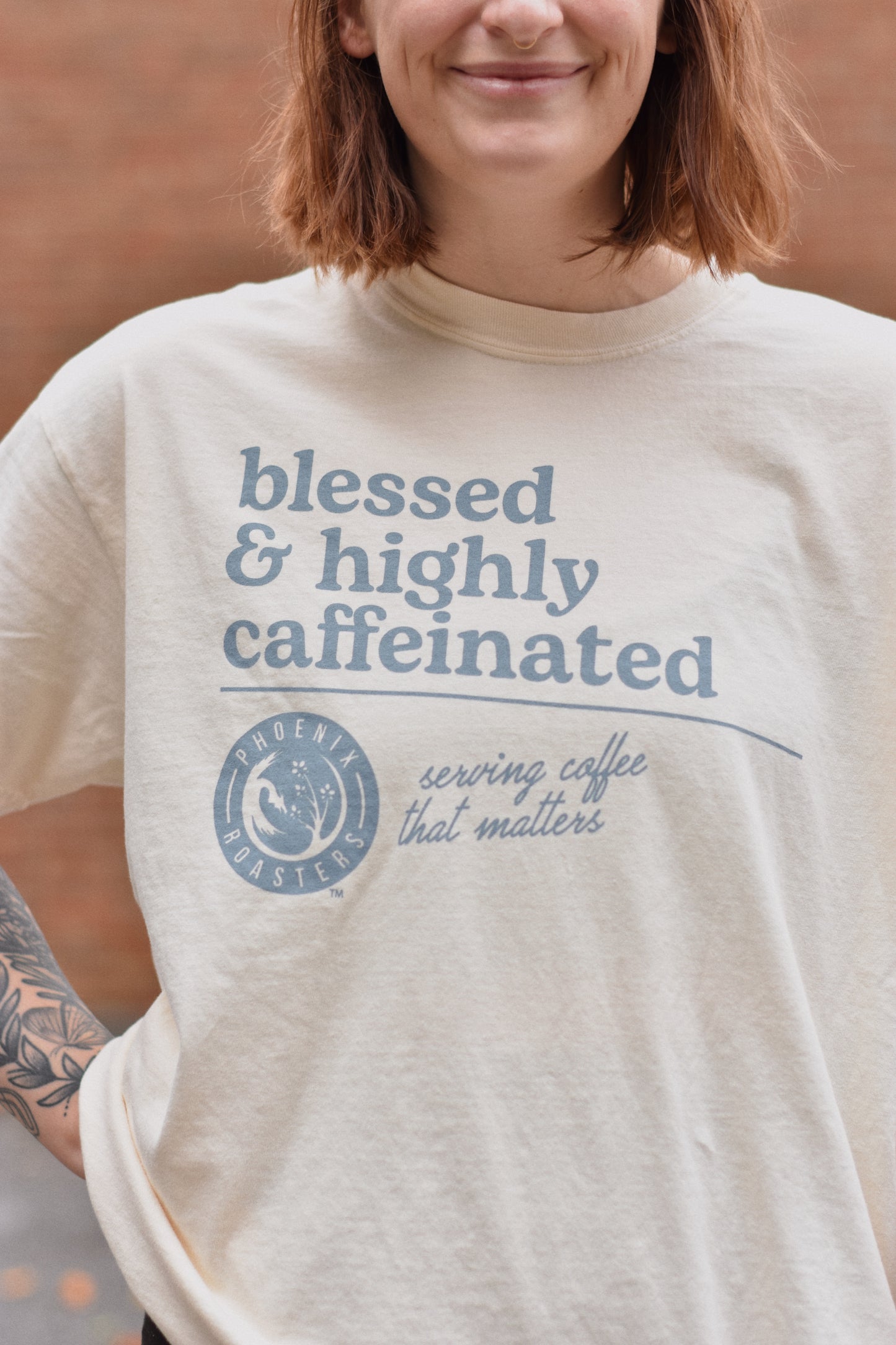 NEW Blessed and Highly Caffeinated Tee