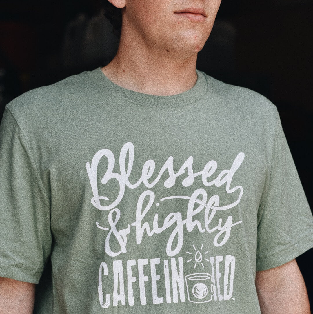 "Blessed & Highly Caffeinated" Closeout Tees