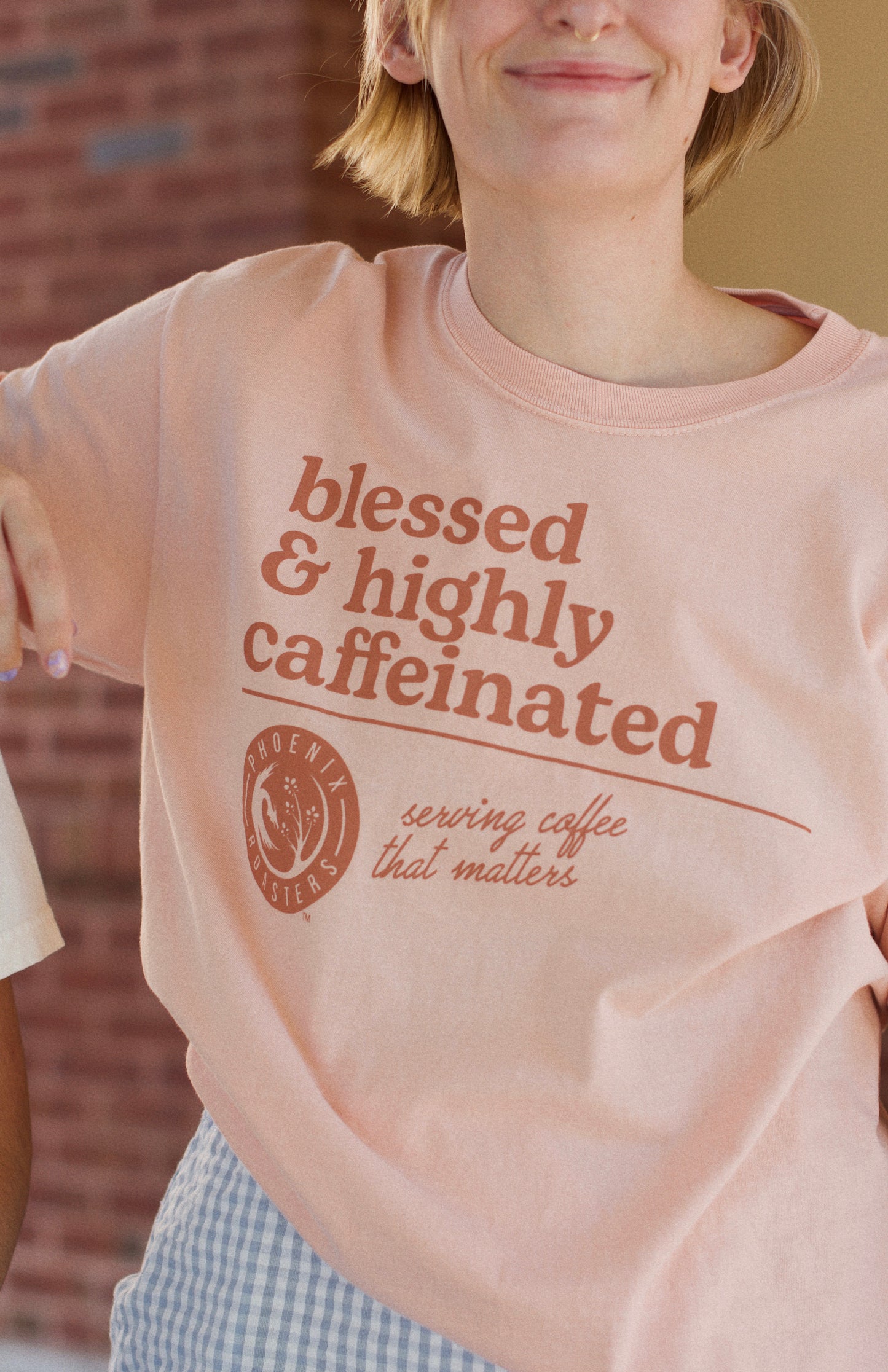 Blessed and Highly Caffeinated Tee