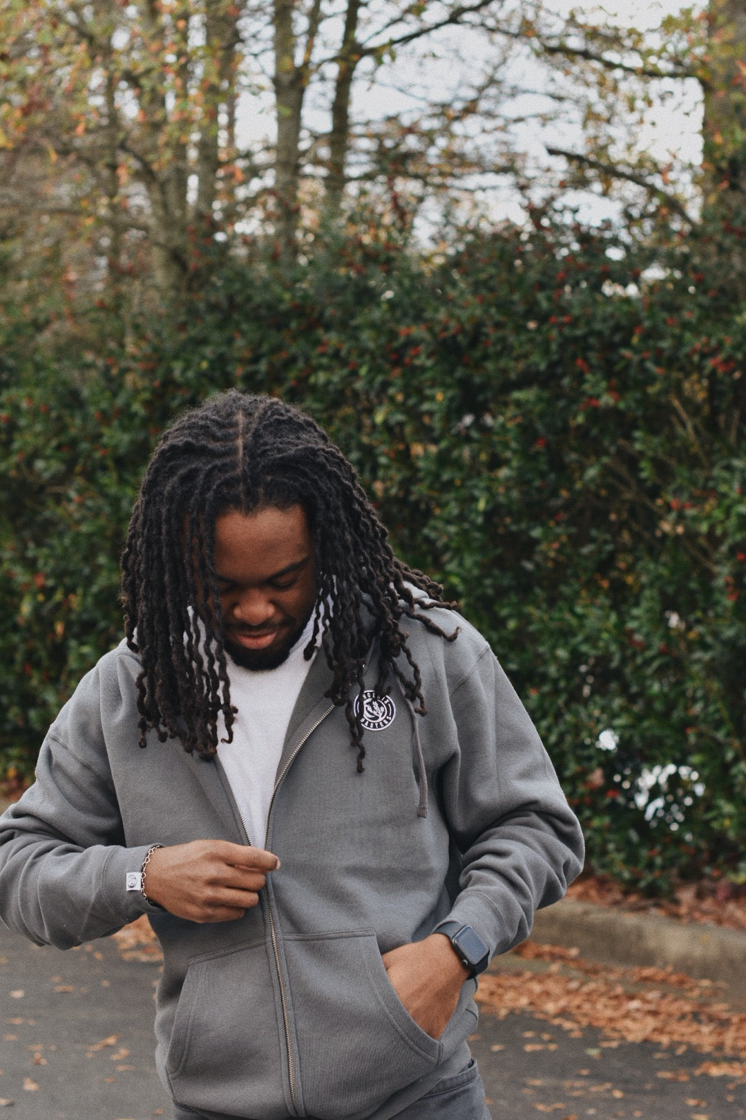 NEW Patch Zip-Up Hoodie